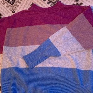 Oversized Striped Long Sleeve Sweater